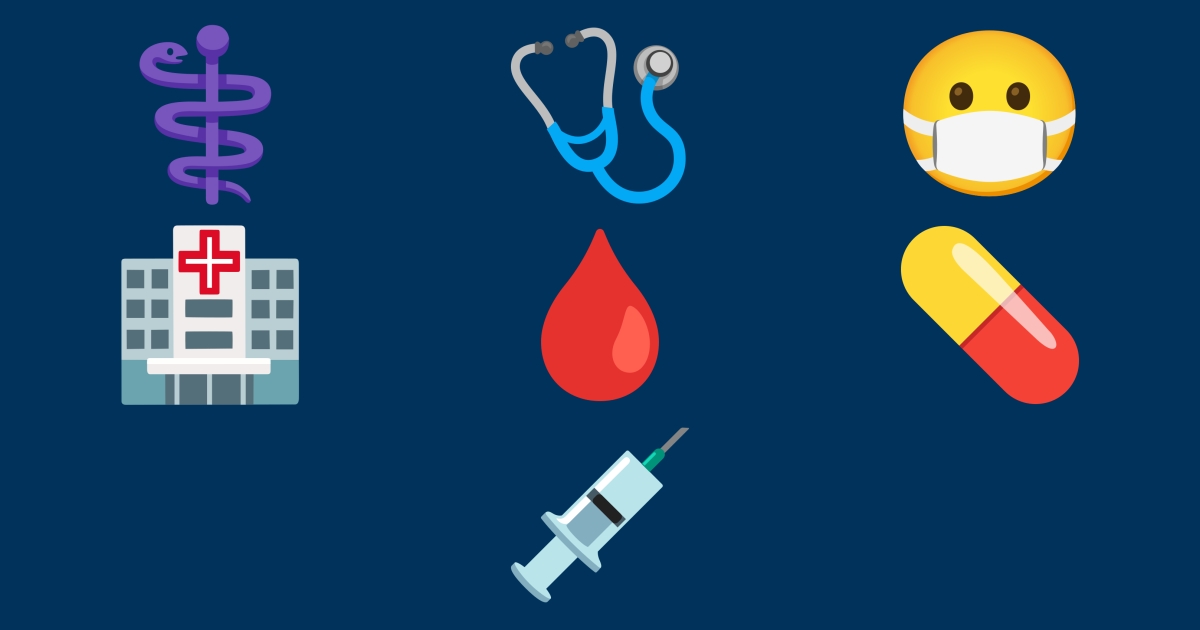 Medical Emotes 😷 Medicine Emojis 🏥 💉 🩸 💊 🩺 ⚕️