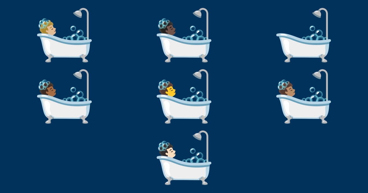 🛀 Bath Emojis 🛁 🛀🏻 🛀🏼 🛀🏽 🛀🏾 🛀🏿