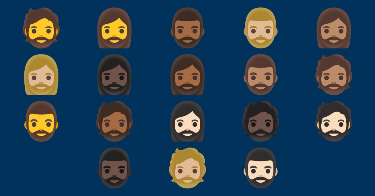 Bearded Bitmoji π§ Bearded Emojis π§ββοΈ π§ββοΈ π§π» π§πΌ π§π½ π§πΎ