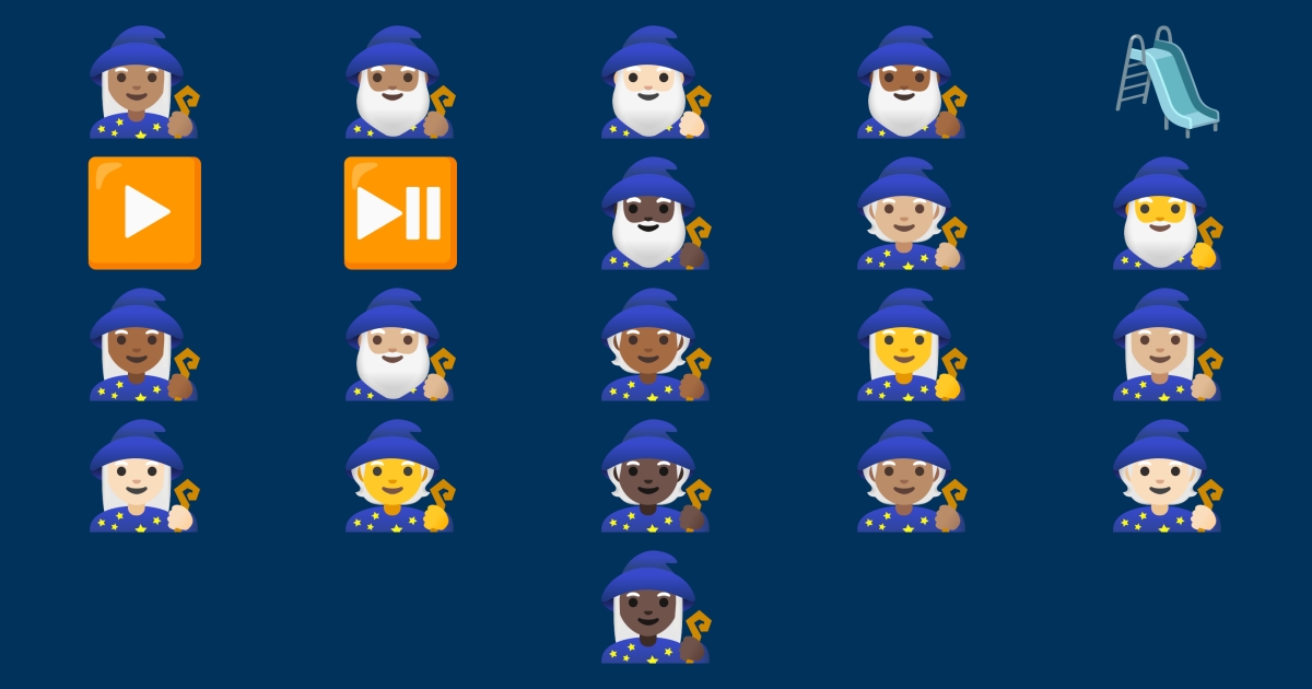 🧙 Play Emojis 🧙‍♂️ 🧙‍♀️ 🛝 ️ ⏯️ 🧙🏻
