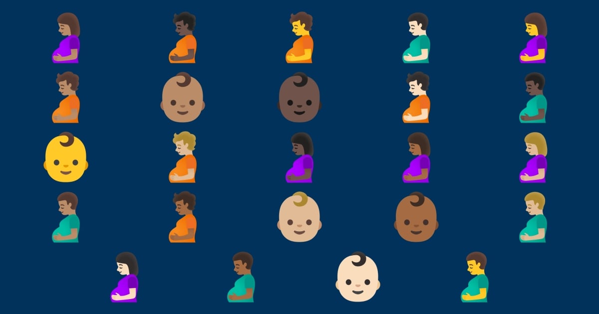 👶 Pregnant Emojis 🤰 🫃 🫄 👶🏻 👶🏼 👶🏽