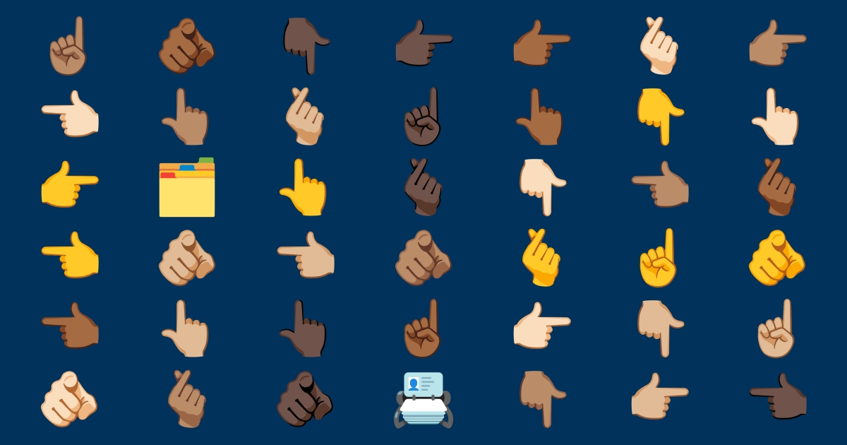 🫰 Index Emojis 👈 👉 👆 👇 ☝️ 🫵
