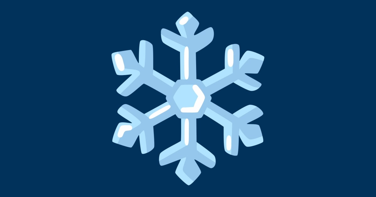 Emoji Visage Flocon De Neige