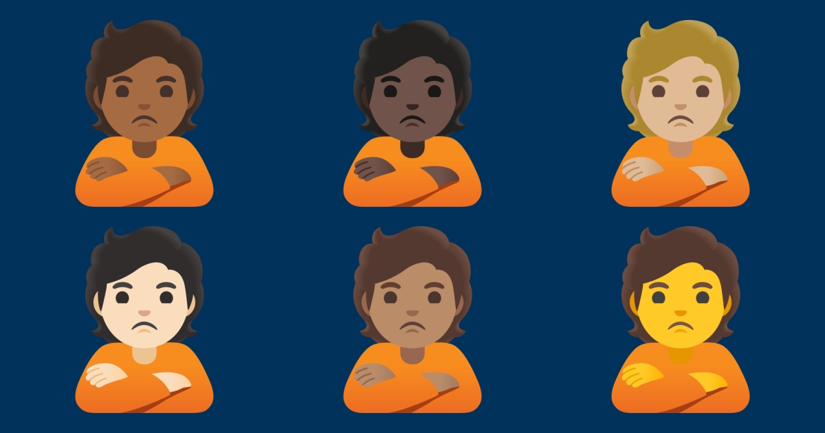 Émotion Inquiet 🙎 Inquiète Emojis 🙎🏻 🙎🏼 🙎🏽 🙎🏾 🙎🏿
