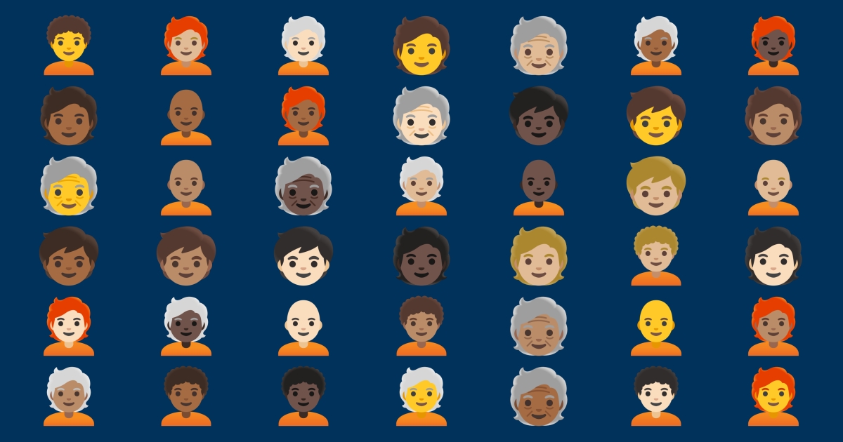🧒 Non-genré Emojis 🧑 🧑🦰 🧑🦱 🧑🦳 🧑🦲 🧓