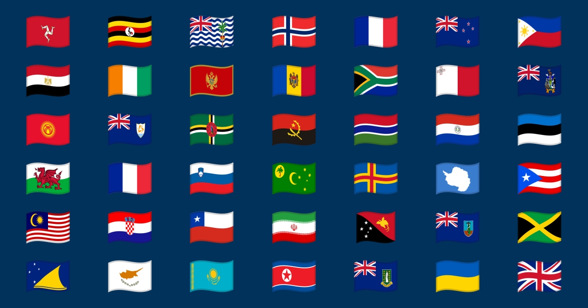 🏁 Drapeau Emojis 🚩 🏴 🏳️ 🏳️‍🌈 🇦🇨 🇦🇩