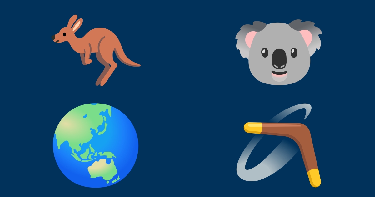 🐨 Australia Emoji 🦘 🌏 🪃