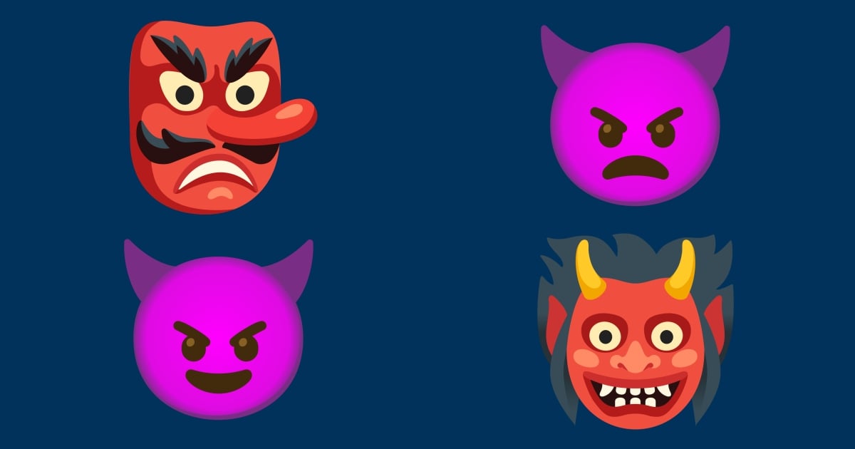 😈 Diavolo Emoji 👿 👹 👺