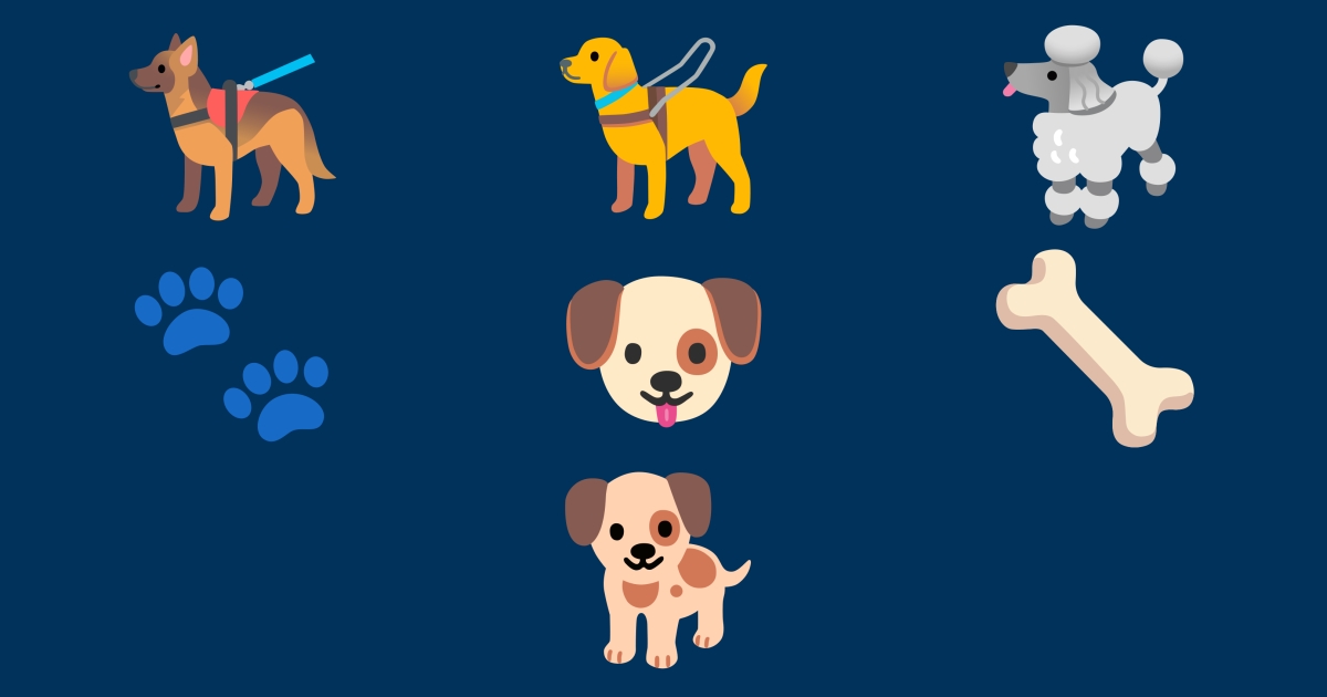 🦴 Cane Emoji 🐶 🐕 🦮 🐕‍🦺 🐩 🐾