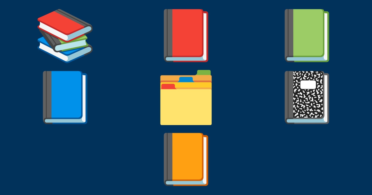 📕 Biblioteca Emoji 📗 📘 📙 📚 📓 🗂️