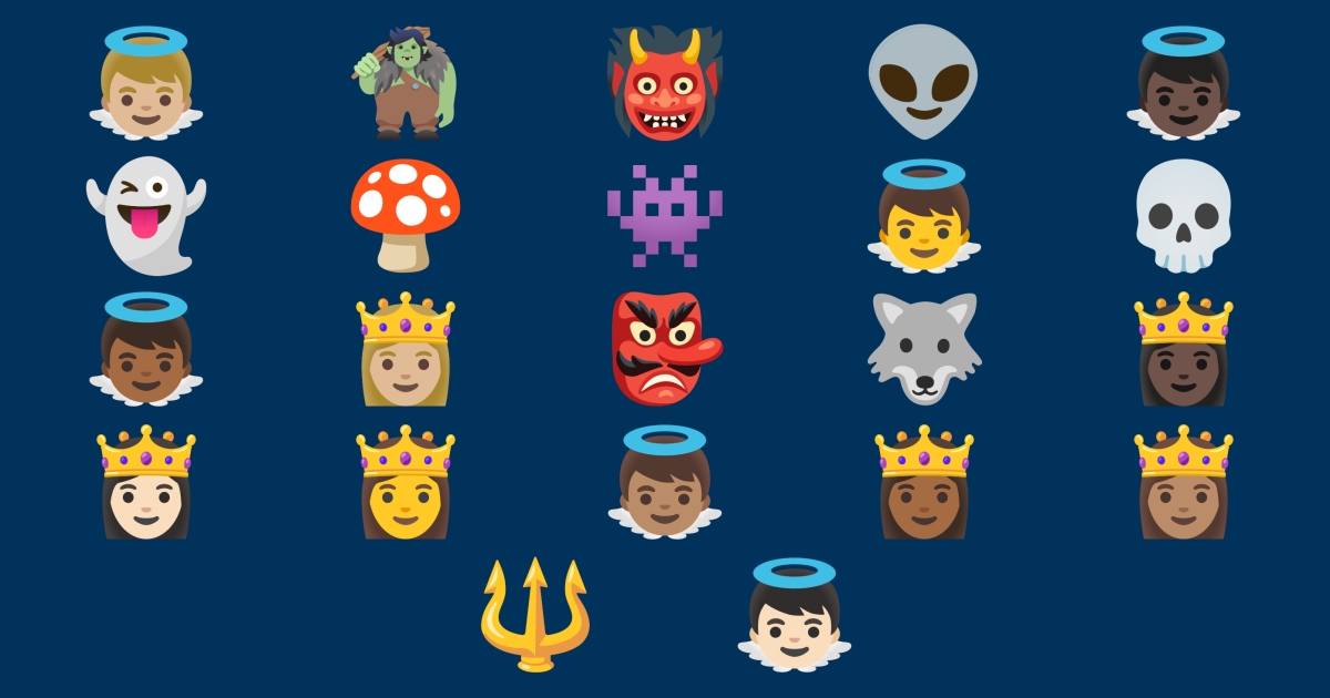 💀 Favola Emoji 👹 👺 👻 👽 👾 👸