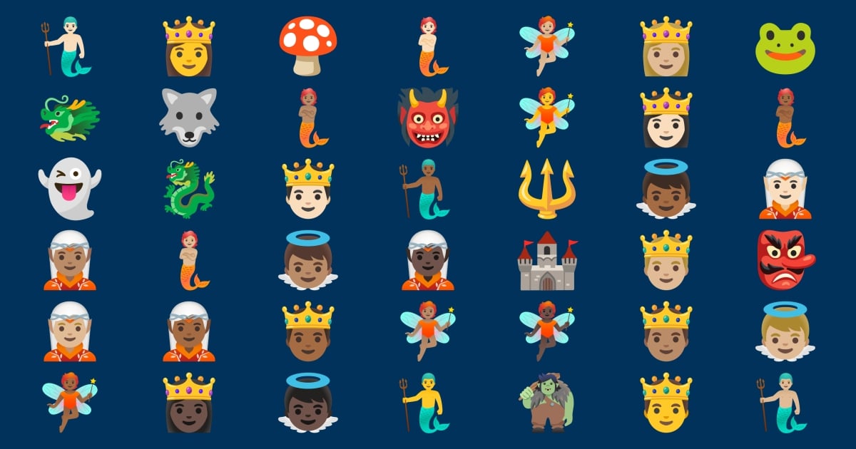 👹 Fiaba Emoji 👺 👻 🤴 👸 👼 🧚