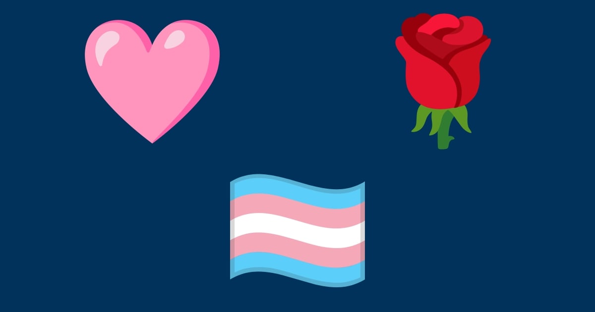 Rosa Emojis 🌹 🏳️‍⚧️
