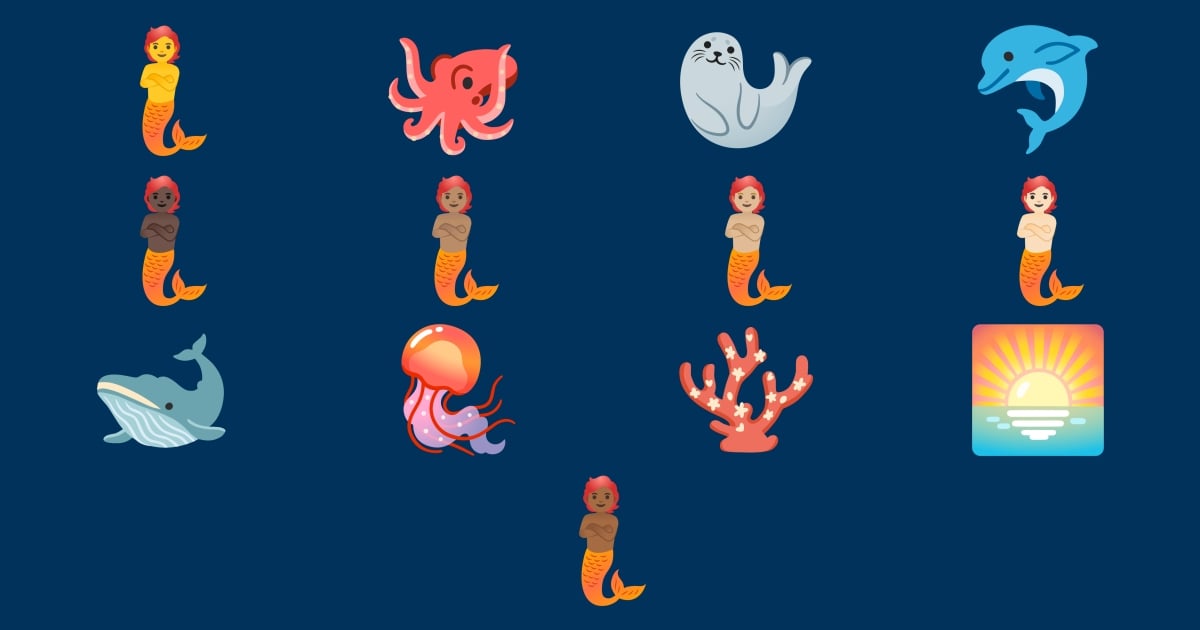 Ocean Emotes π§ Oceano Emojis π π¬ π¦ π πͺΈ