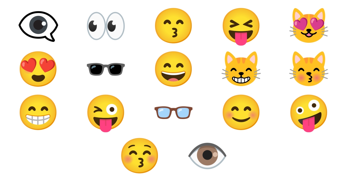 😄 Eye Emojis 😁 😊 😍 😚 😙 😜