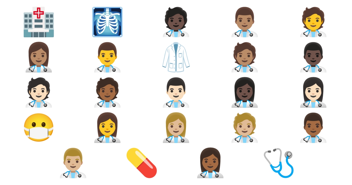 😷 Doctor Emojis 🧑‍⚕️ 👨‍⚕️ 👩‍⚕️ 🏥 🥼 💊