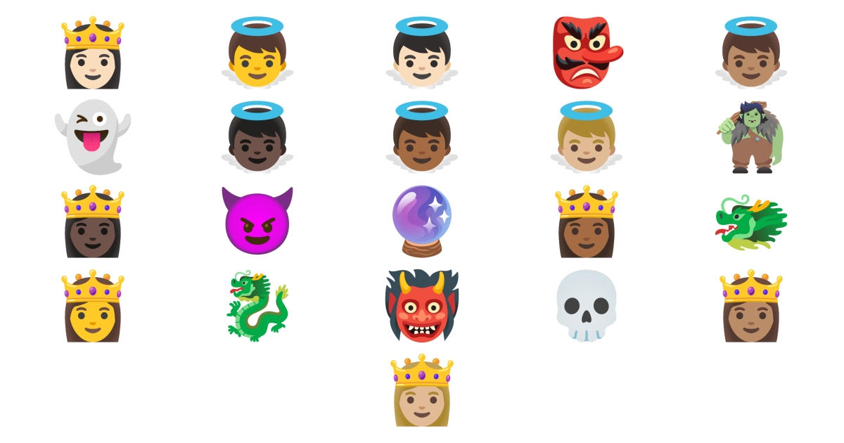 😈 Fairy Tale Emojis 💀 👹 👺 👻 👸 👼