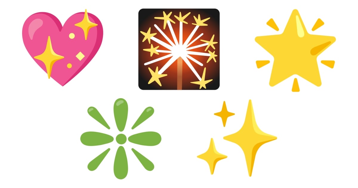 💖 Sparkle Emojis 🌟 🎇 ️