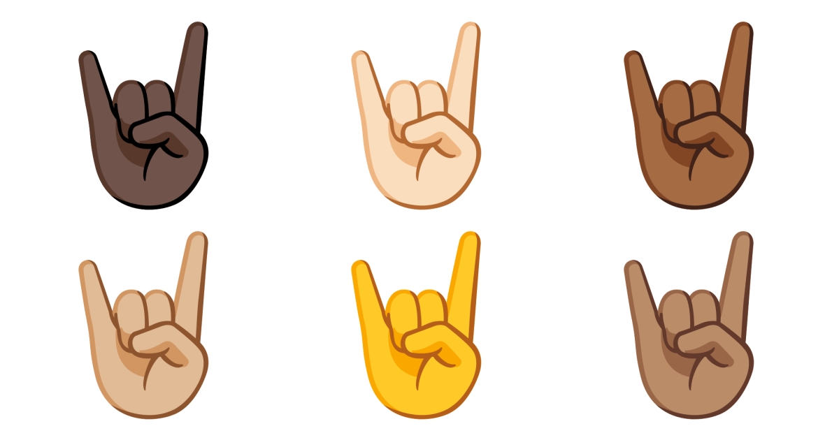 🤘 Rockon Emojis 🤘🏻 🤘🏼 🤘🏽 🤘🏾 🤘🏿