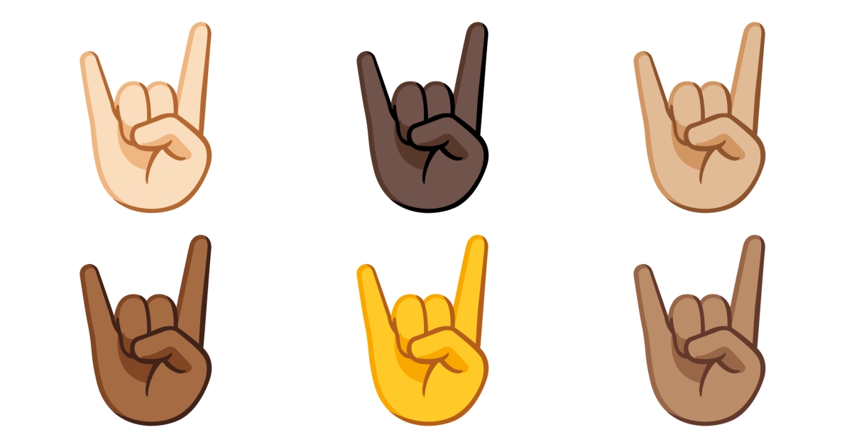 🤘 Sign Of The Horns Emojis 🤘🏻 🤘🏼 🤘🏽 🤘🏾 🤘🏿