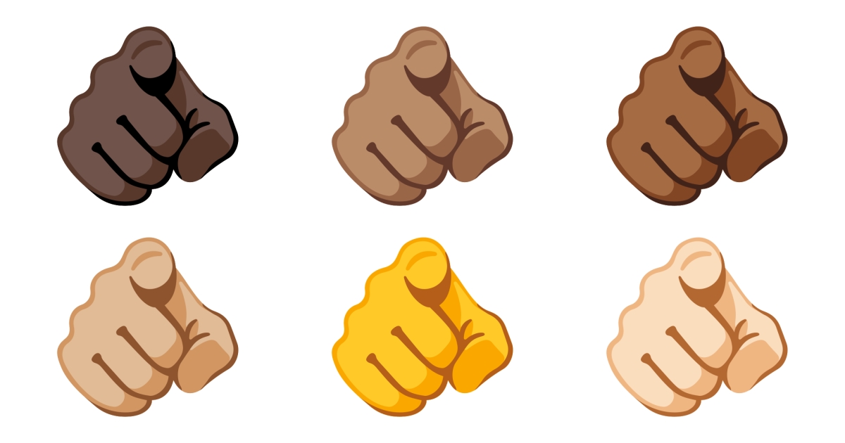 🫵 Index Pointing At The Viewer Emojis 🫵🏻 🫵🏼 🫵🏽 🫵🏾 🫵🏿