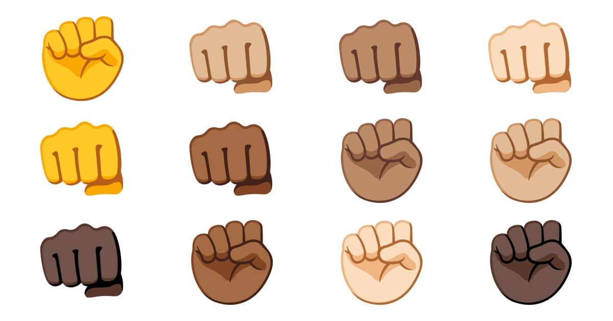 Punch Emojis 👊 🏻 🏼 🏽 🏾 🏿