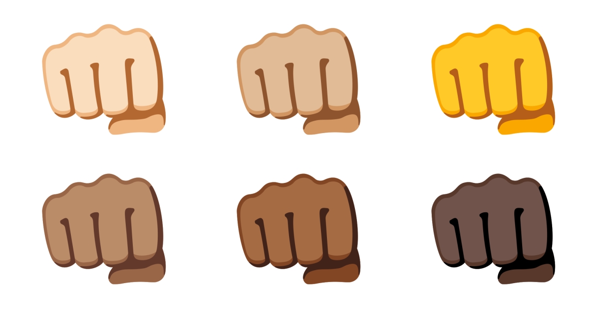 👊 Fist Emojis 👊🏻 👊🏼 👊🏽 👊🏾 👊🏿