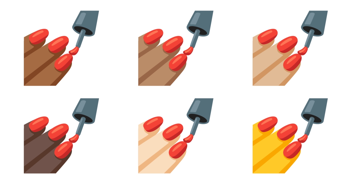 💅 Nail Emojis 💅🏻 💅🏼 💅🏽 💅🏾 💅🏿