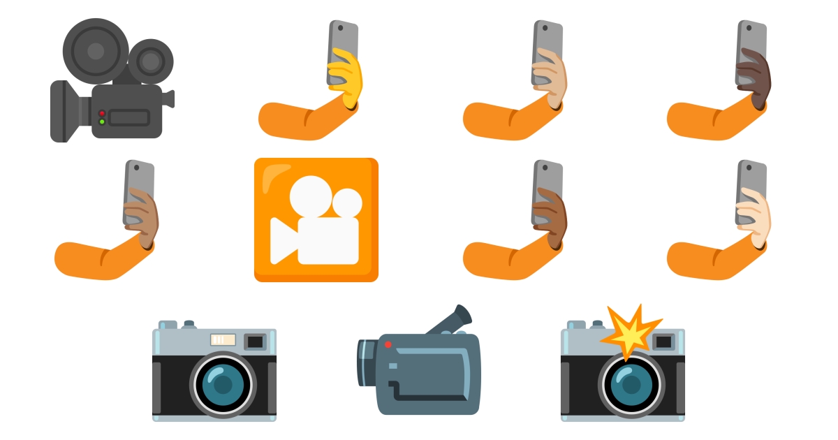 🤳 Camera Emojis 🎥 📷 📸 📹 🎦 🤳🏻