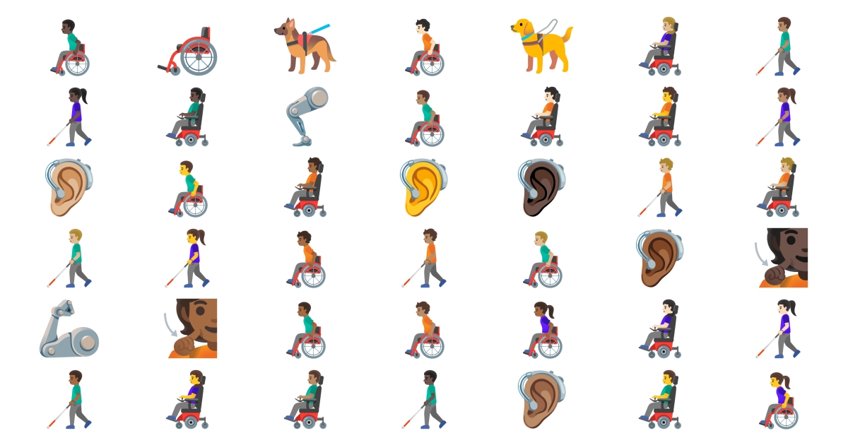 🦾 Accessibility Emojis 🦿 🦻 🧏 🧑‍🦯 👨‍🦯 👩‍🦯