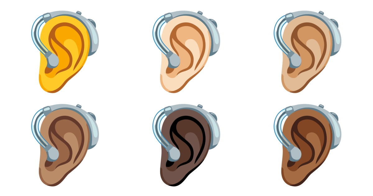 🦻 Ear With Hearing Aid Emojis 🦻🏻 🦻🏼 🦻🏽 🦻🏾 🦻🏿