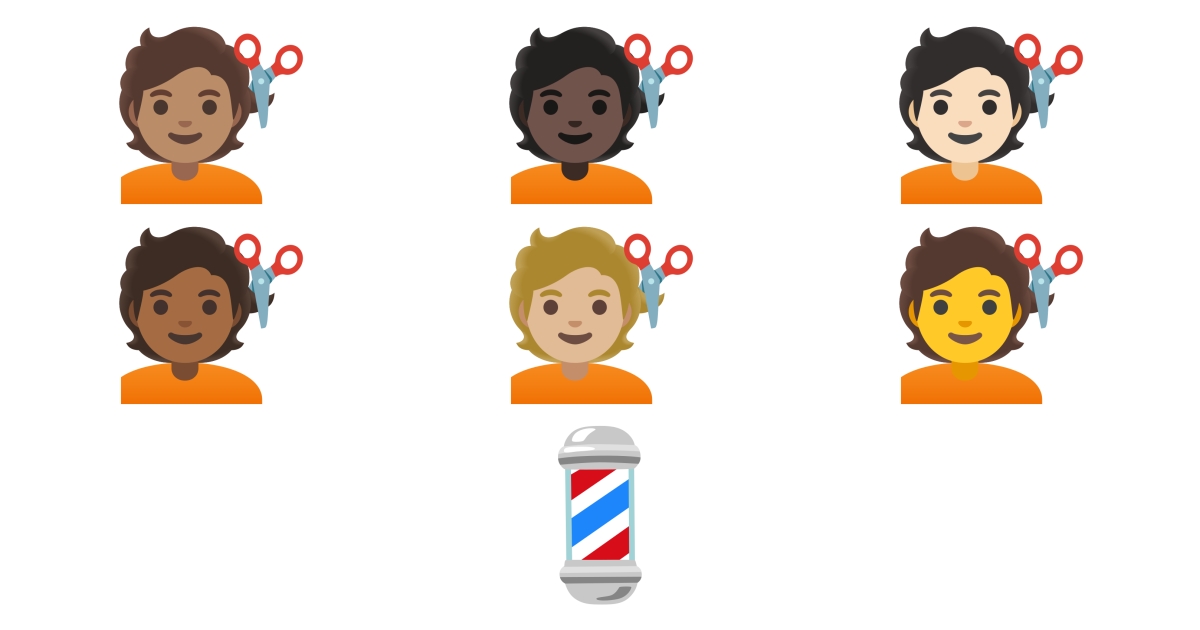 💇 Barber Emojis 💈 💇🏻 💇🏼 💇🏽 💇🏾 💇🏿