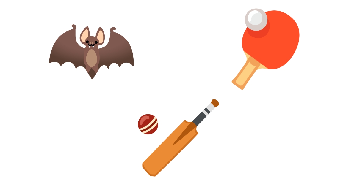 🦇 Bat Emojis 🏏 🏓