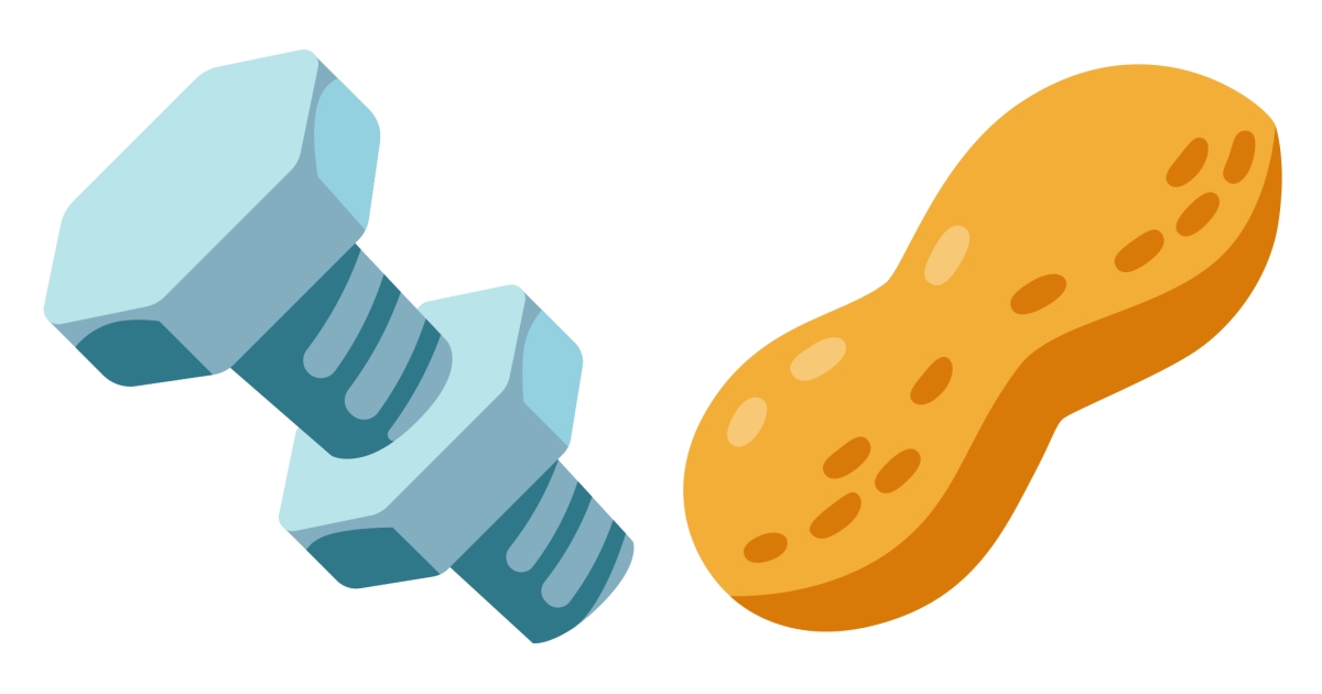 🥜 Nut Emojis 🔩