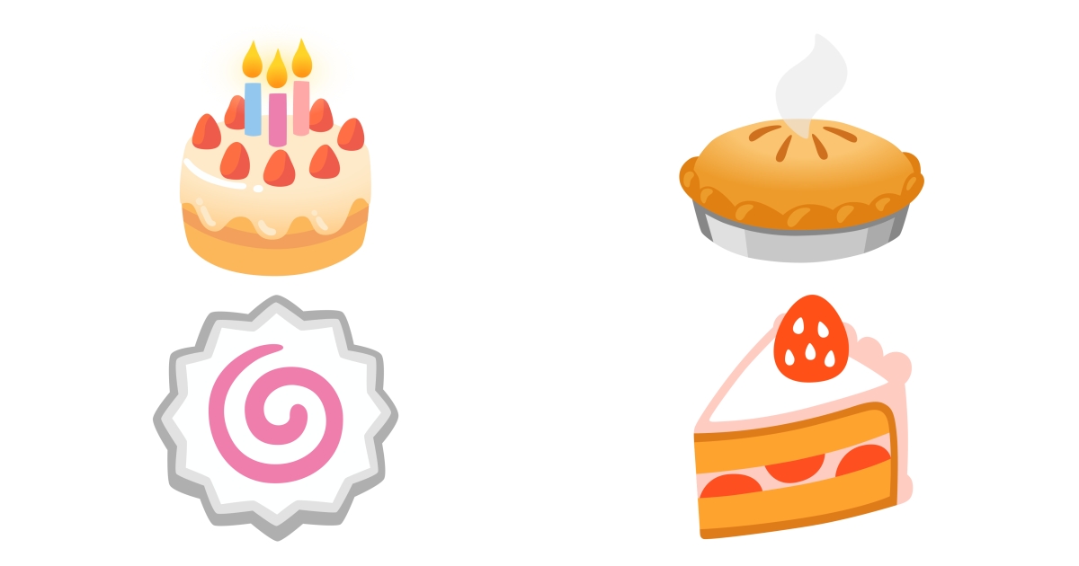 🍥 Pastry Emojis 🎂 🍰 🥧