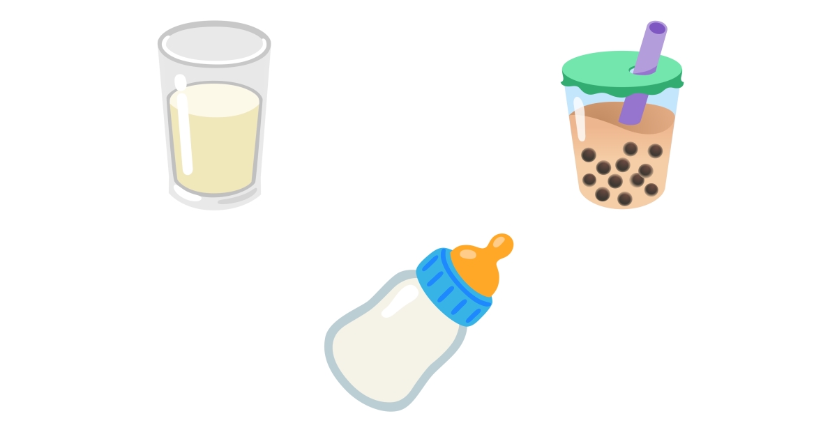 🍼 Milk Emojis 🥛 🧋