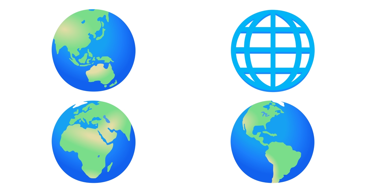 🌍 Globe Emojis 🌎 🌏 🌐