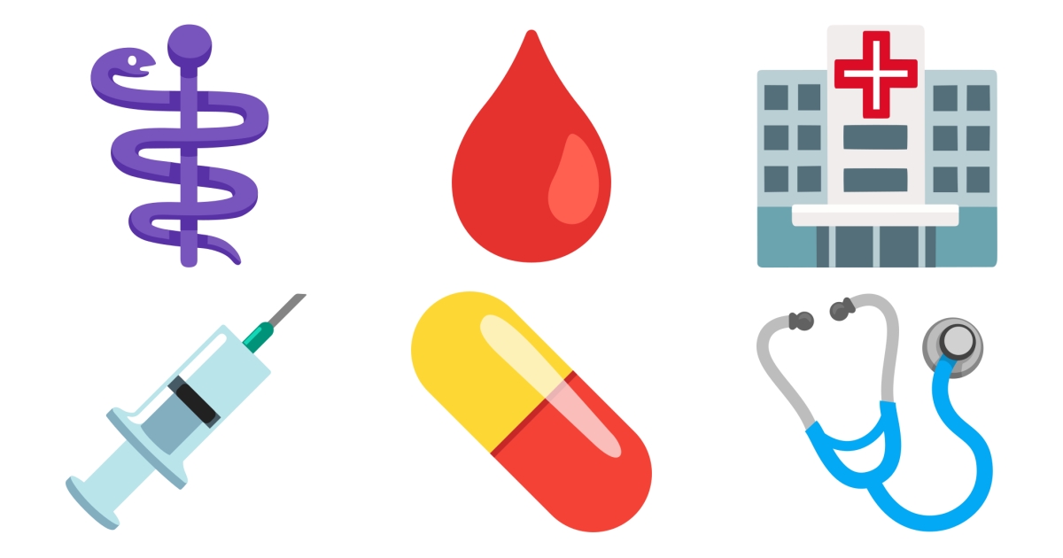 🏥 Medicine Emojis 💉 🩸 💊 🩺 ⚕️