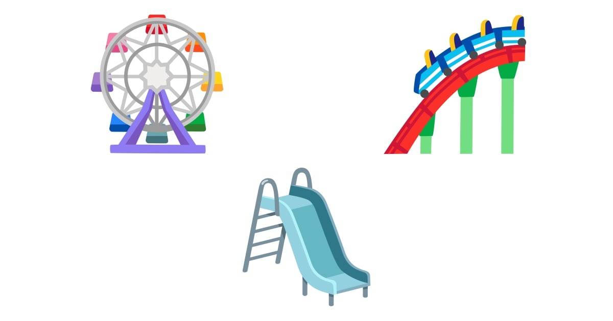 🛝 Amusement Park Emojis 🎡 🎢