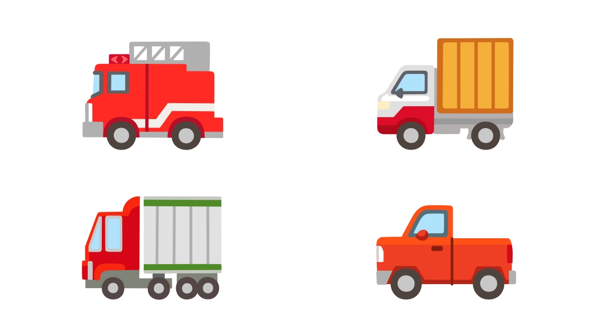 🚒 Truck Emojis 🛻 🚚 🚛