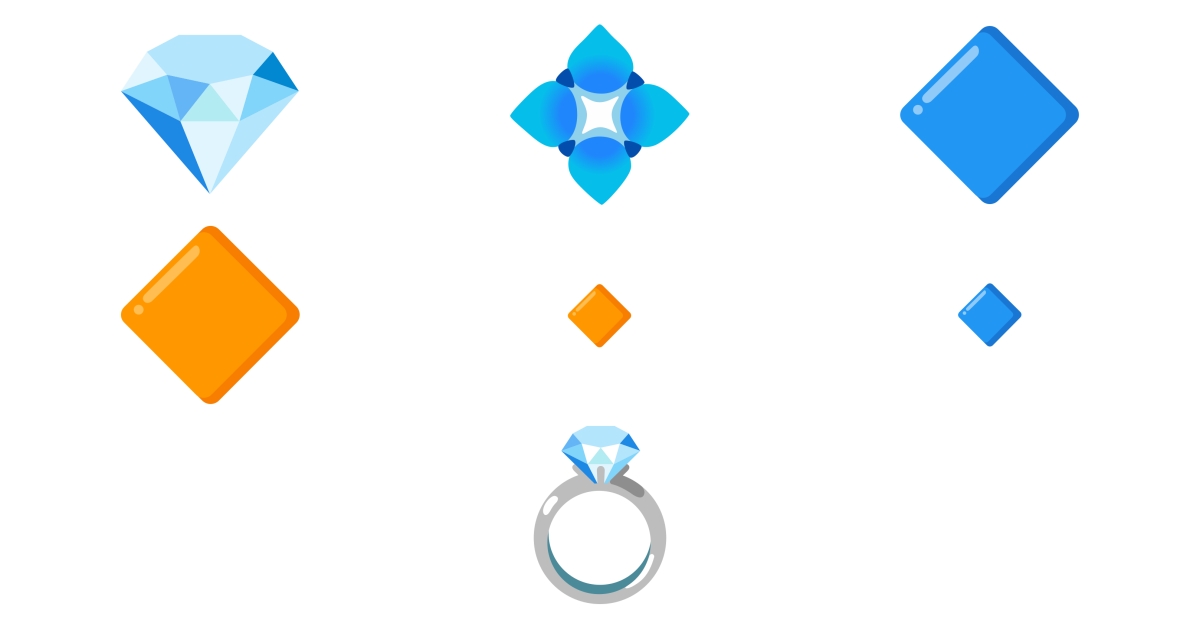 💍 Diamond Emojis 💎 🔶 🔷 🔸 🔹 💠