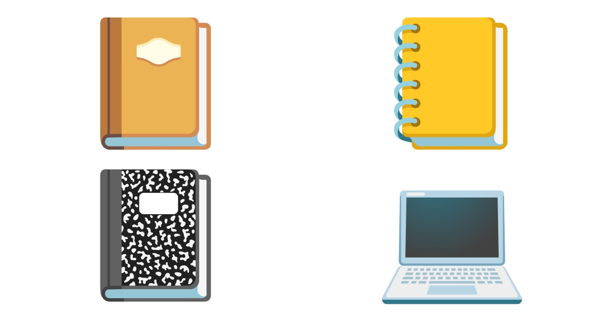 💻 Notebook Emojis 📔 📓 📒