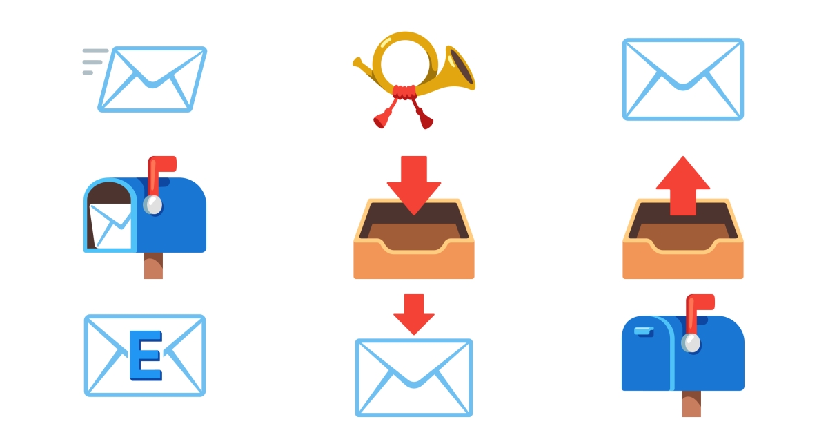 📯 Email Emojis ️ 📧 📨 📩 📤 📥