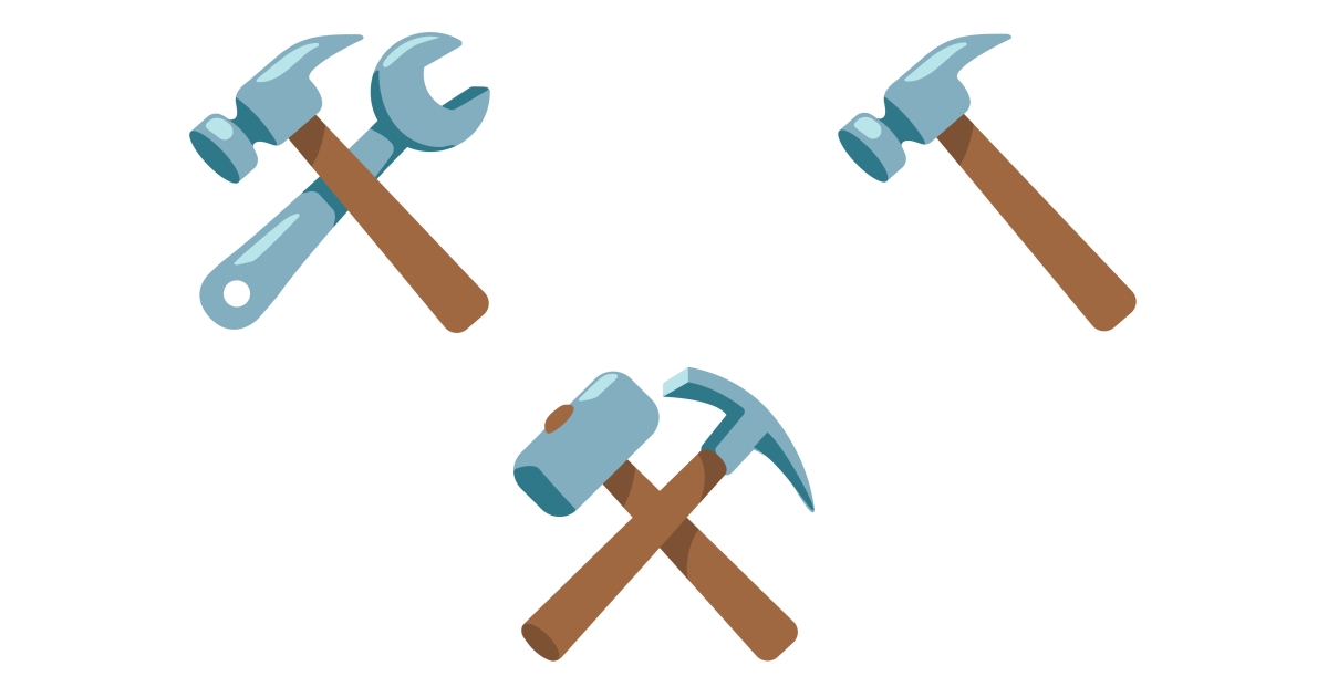 🔨 Hammer Emojis ⚒️ 🛠️