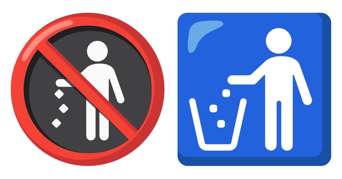 🚮 Litter Emojis 🚯