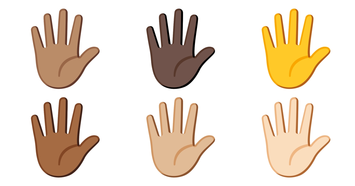 🖐️ Hand mit gespreizten Fingern Emojis 🖐🏻 🖐🏼 🖐🏽 🖐🏾 🖐🏿