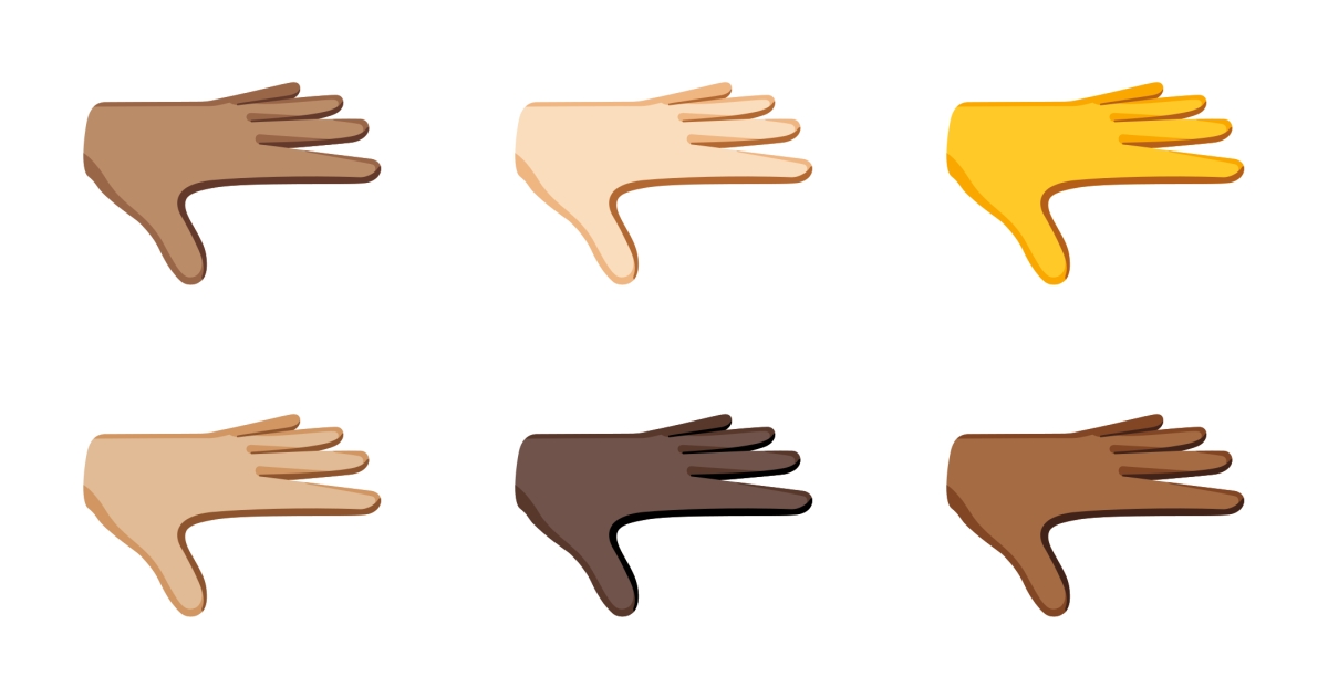 ? Hand mit Handfläche nach unten Emojis ?? ?? ?? ?? ??