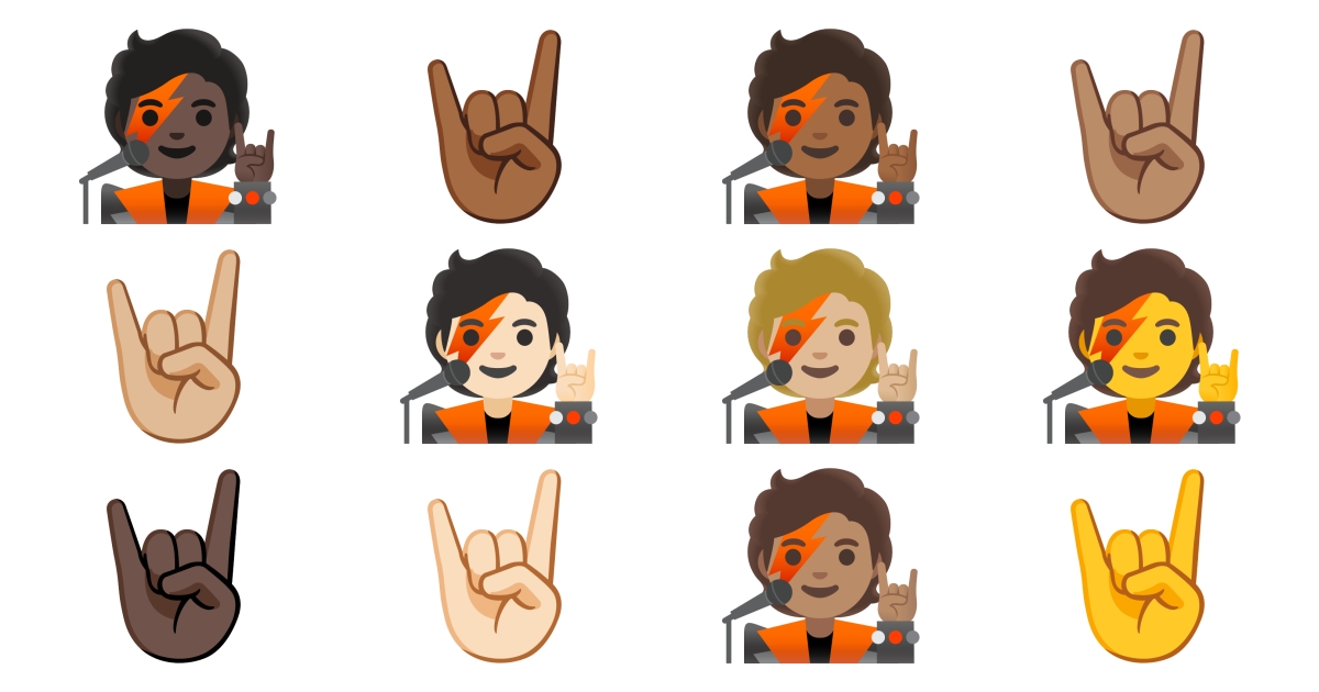 🤘 Rock Emojis 🧑‍🎤 🤘🏻 🤘🏼 🤘🏽 🤘🏾 🤘🏿