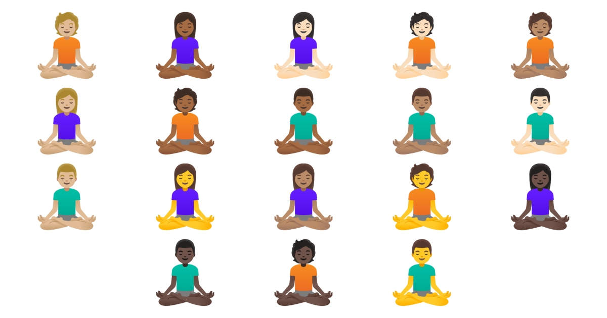 🧘 Yoga Emojis 🧘‍♂️ 🧘‍♀️ 🧘🏻 🧘🏼 🧘🏽 🧘🏾
