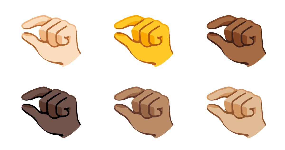 🤏 Pouce Et Index Rapprochés Emojis 🤏🏻 🤏🏼 🤏🏽 🤏🏾 🤏🏿